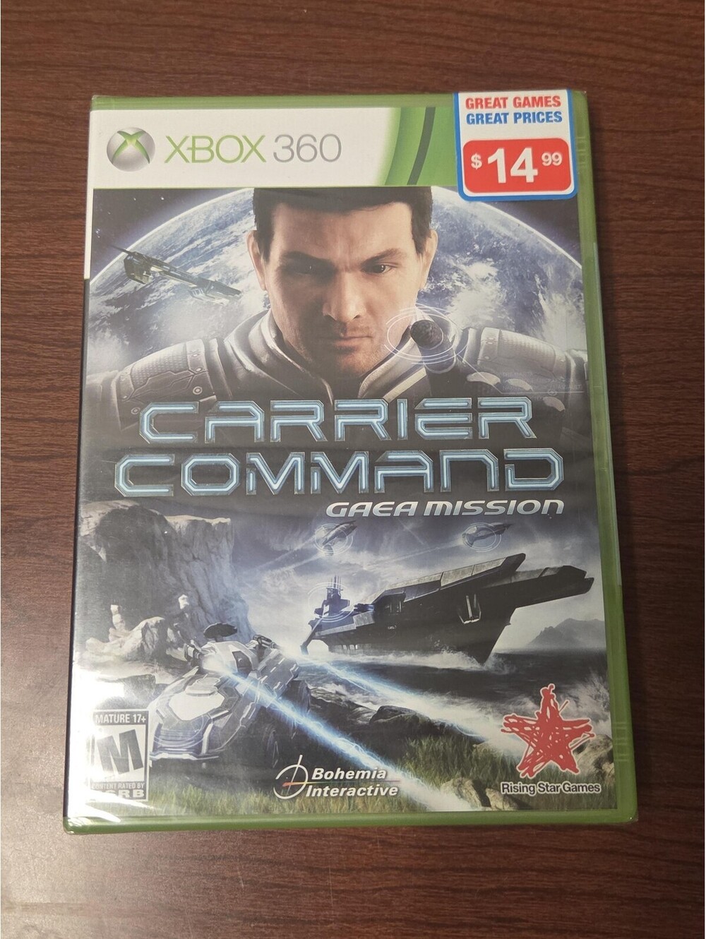 Carrier Command Gaea Mission Xbox 360 Game Sealed M Rising Star NTSC 2012 Sci-Fi